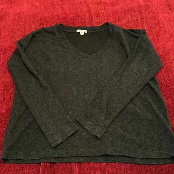 V Neck Oversized Sweatshirt - Picture 2 of 5